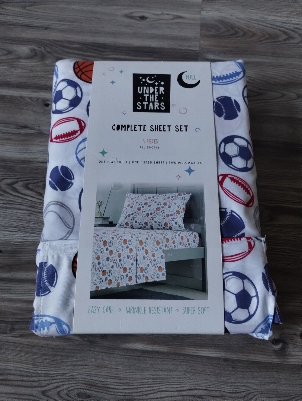 UNDER THE STARS Full Size Sheet Set All Sports